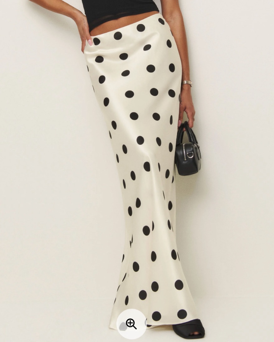 スカート theory polkadot silk skirt Theory Polka Dot High Waisted Pleated Midi Silk Skirt 2 | eBay