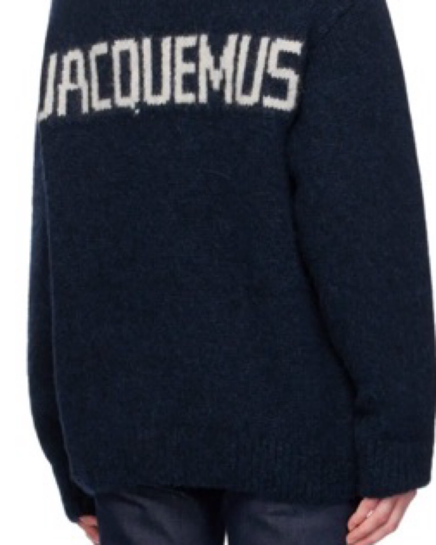 【新品】JACQUEMUS ネイビー　セーター Jacquemus Navy Knit Sweater by Jacquemus - Pickle