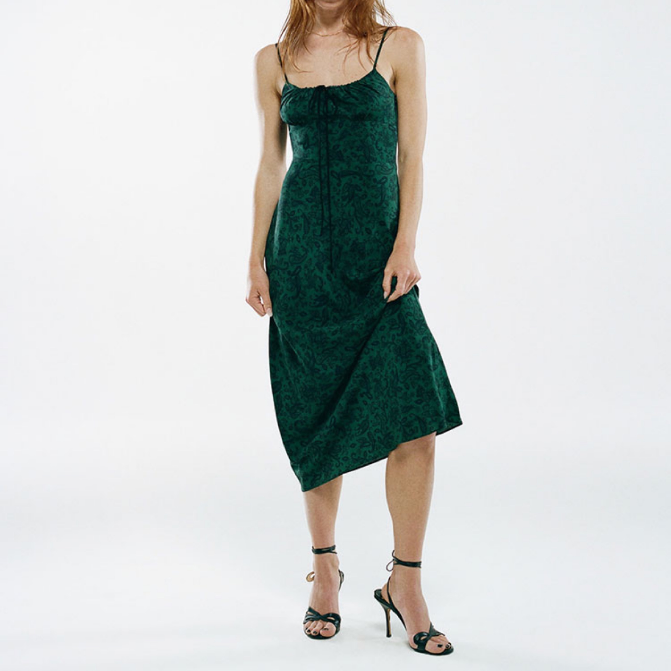 Realisation Par Alba Paisley Midi Dress by Realisation Par - Pickle