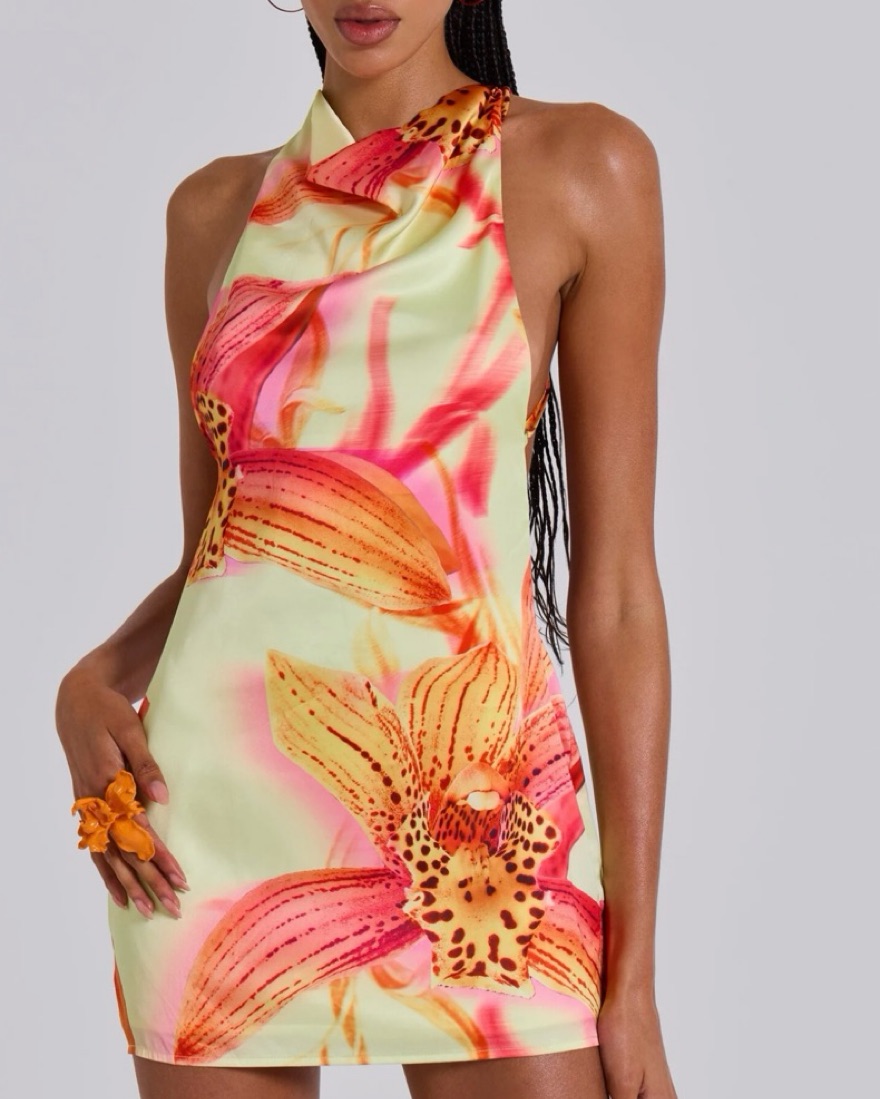 jaded ldn backless dress Jaded London Enya Backless Minidress in Grey at Nordstrom, Size 12