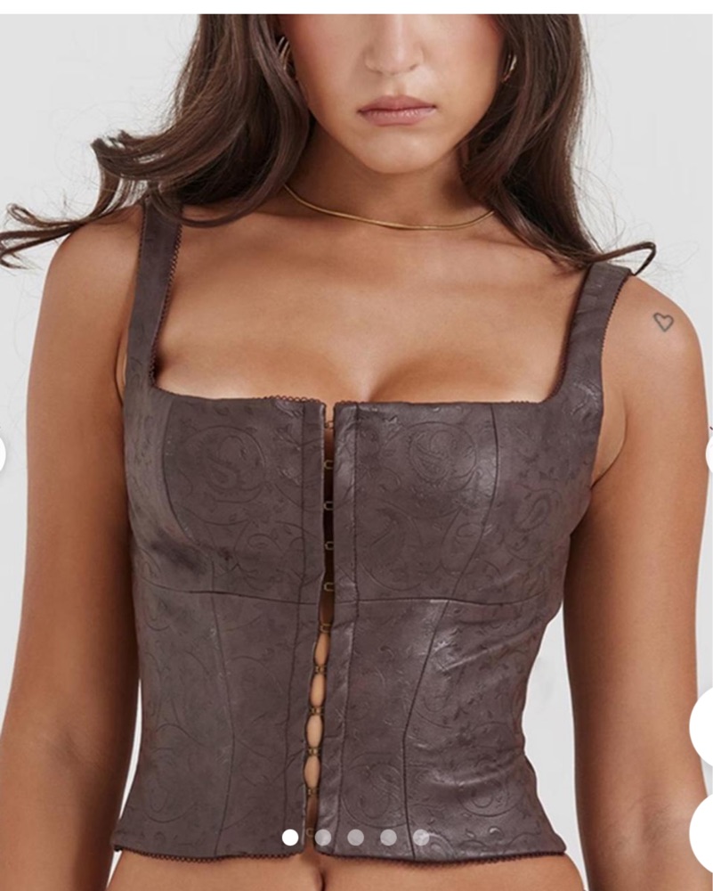 House Of CB Corset Top by House of CB - Pickle