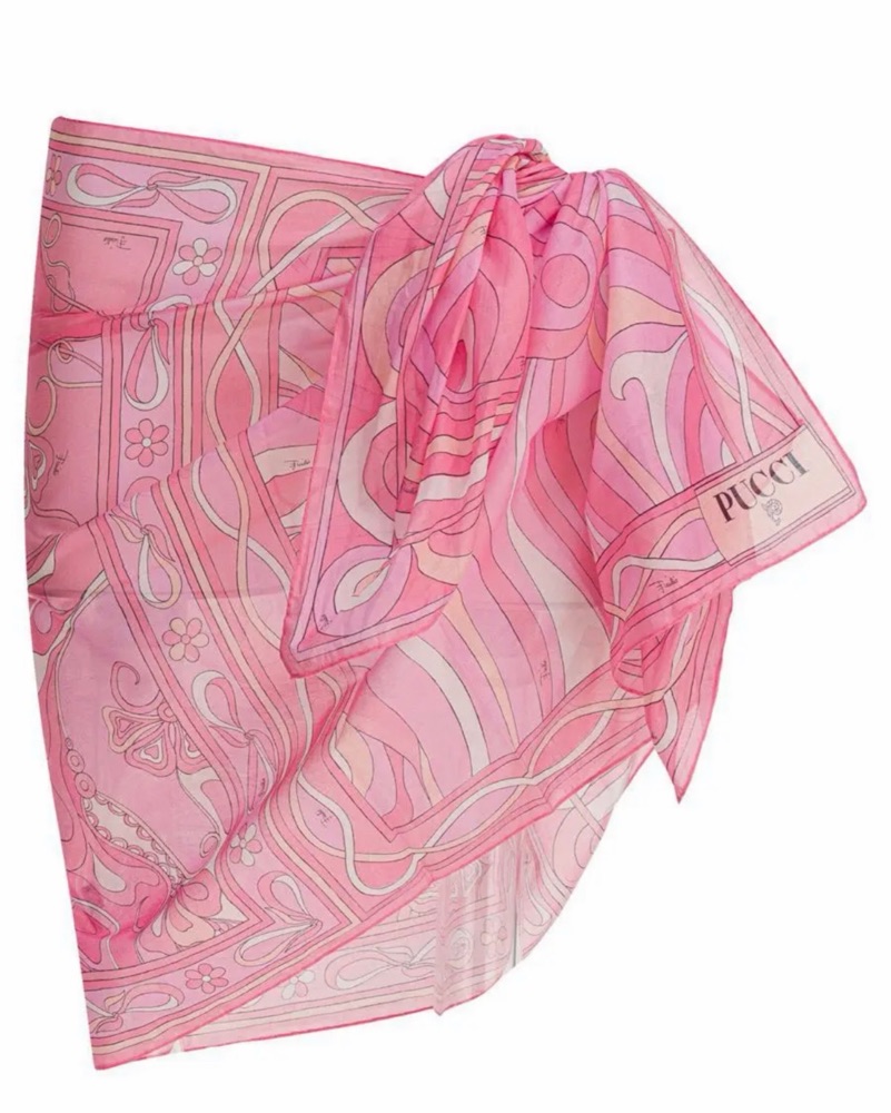 EMILIO PUCCI タブレットカバー Emilio Pucci Marmo Print Sarong Coverup by Pucci - Pickle