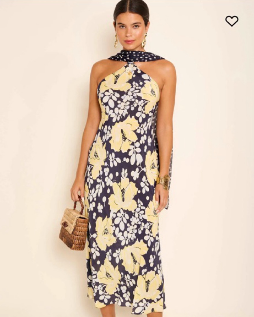 long sleeve lace midi dress white Women's Muses A-line Short Sleeved Lace Midi Dress S/M/L White Floral MEAN BLVD, S / White / Floral