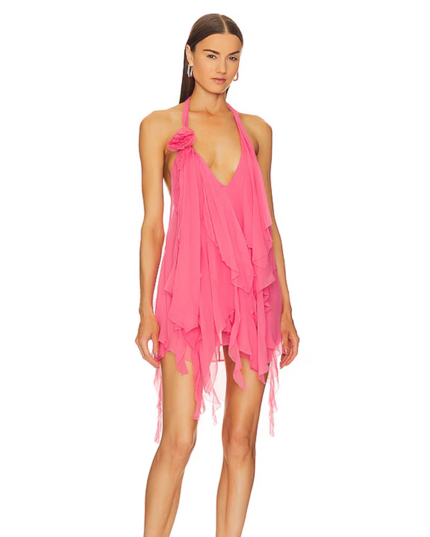 Retrofete Caspian Dress In “sakura” by Retrofete - Pickle