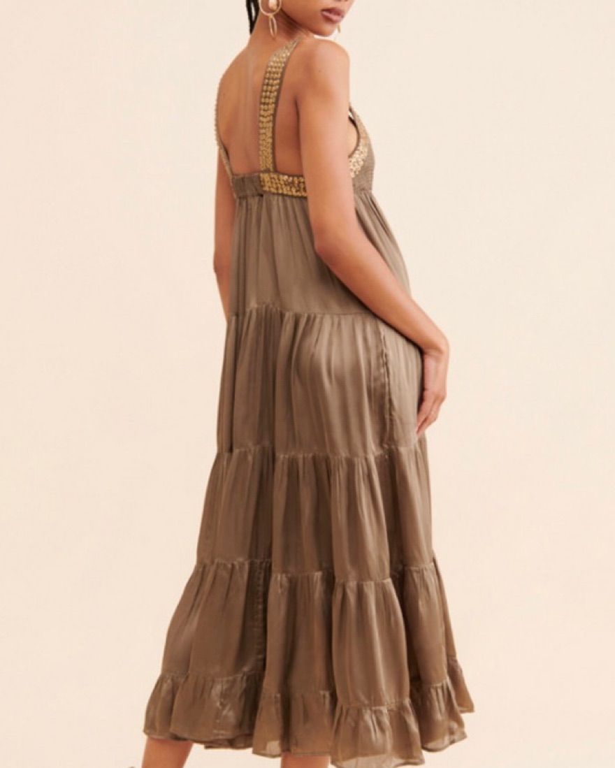 haunt me maxi dress Hellfire Cold Shoulder Maxi Dress