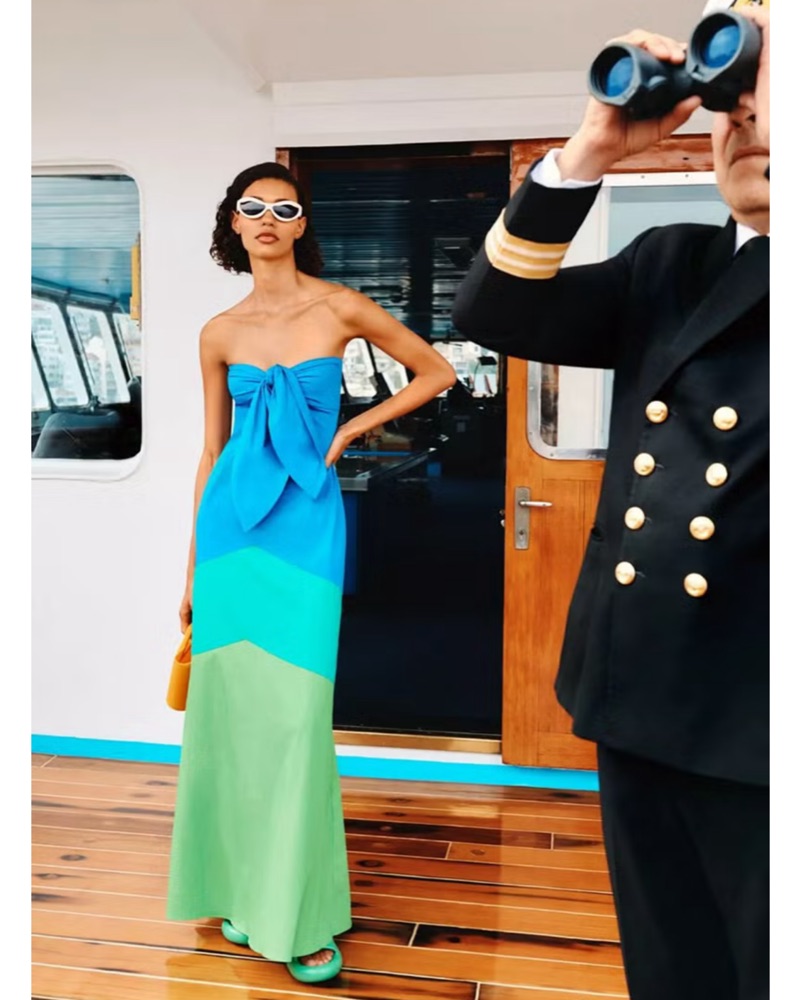 mango simon miller green dress The Simon Dress | Simon Miller x H&M main image 1