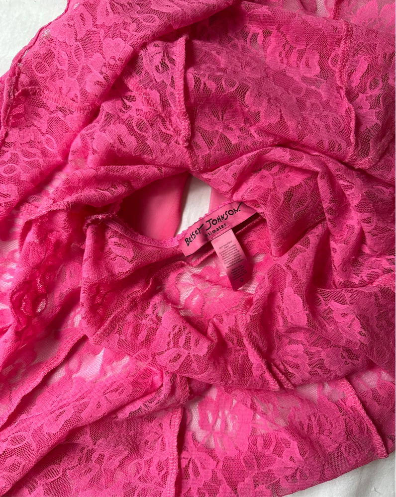 HotPink Lace Slip Dress -Betsey Johnson- by Betsey Johnson - Pickle