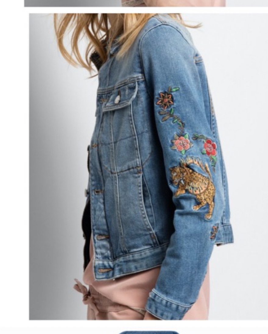 ZADIG & VOLTAIRE デニムジャケット 刺繍入り zadig kioky tattoo denim jacket by Zadig&Voltaire - Pickle