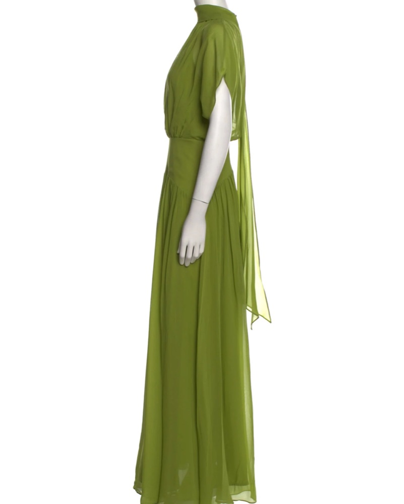 MaxMara Moss Green Gown by MaxMara - Pickle