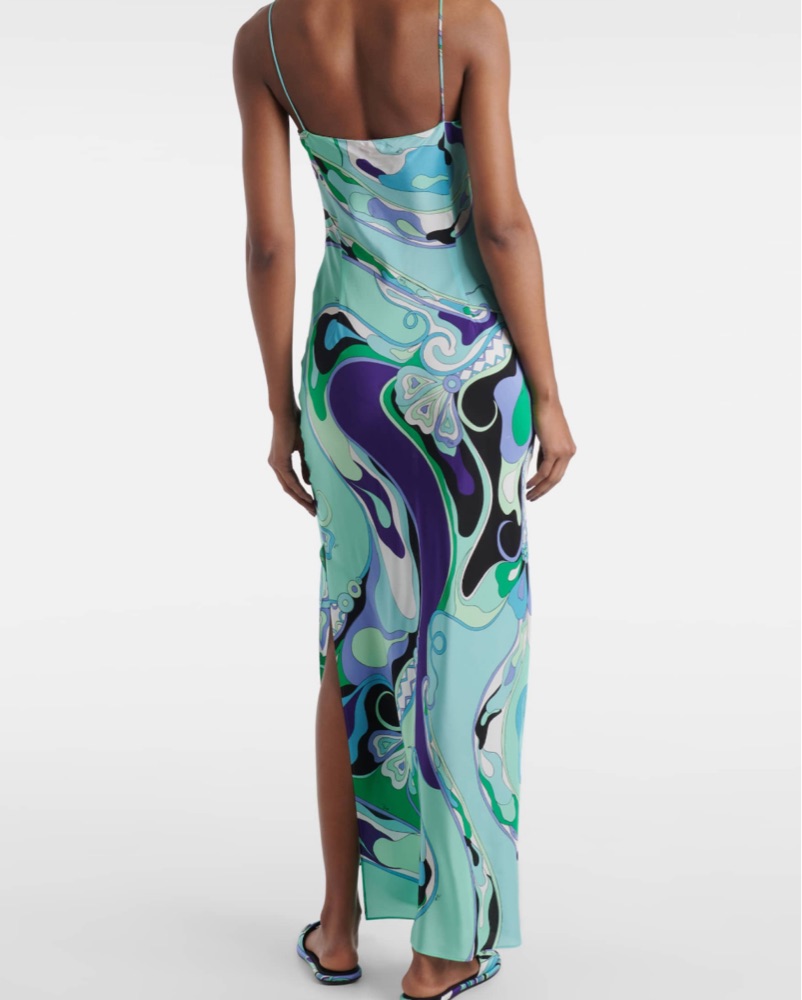 PUCCI Orchidee silk slip dress by Pucci - Pickle