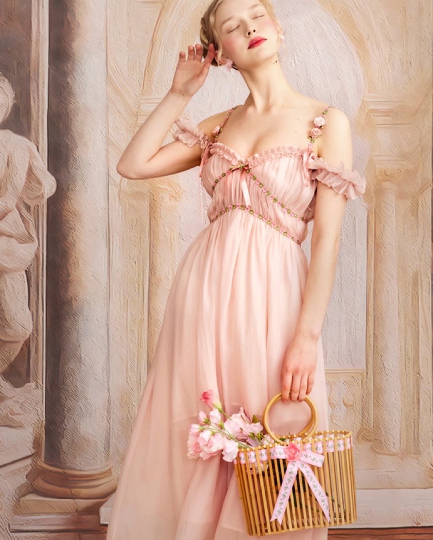 Aurora Lace Made Dress by Lacemade - Pickle