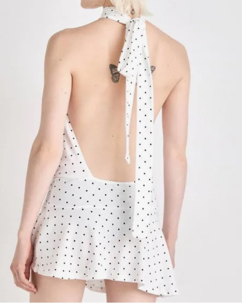 Jadad London☆Enya Backless Mini Dress ワンピース2色【UK発】 Shop Enya Backless Mini Dress in Steel | Jaded London | Clothing