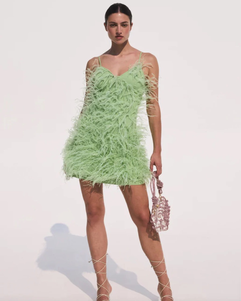 gaia mini dress pistachio Chic Le Frique Gaia Mini Dress Pistachio by Chic Le Frique