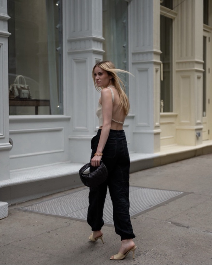 JACQUEMUS ブラック La Maille Ascou タンクトップ La Maille Ascu cropped linen-blend top in black - Jacquemus