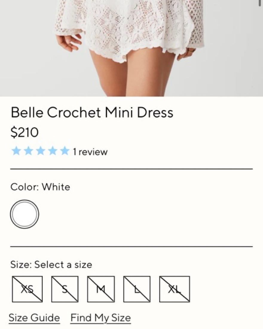 belle crochet mini dress Frankies Bikinis Belle Crochet Dress by Frankies Bikinis