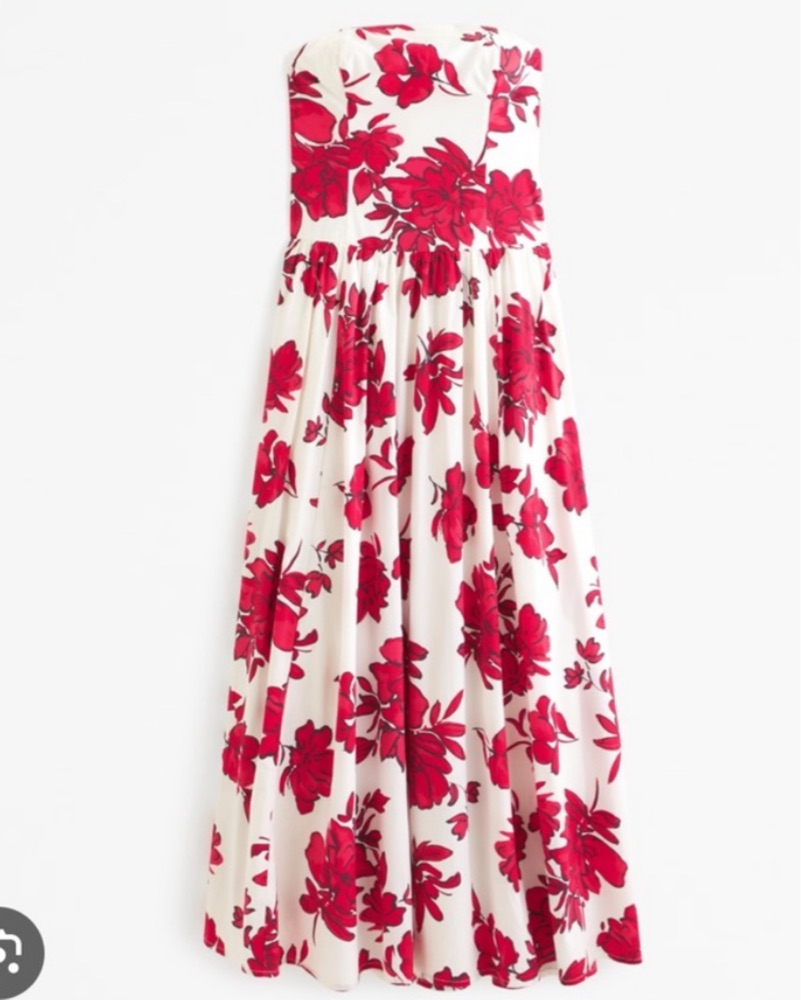 Abercrombie strapless drop waist maxi by Abercrombie and Fitch - Pickle
