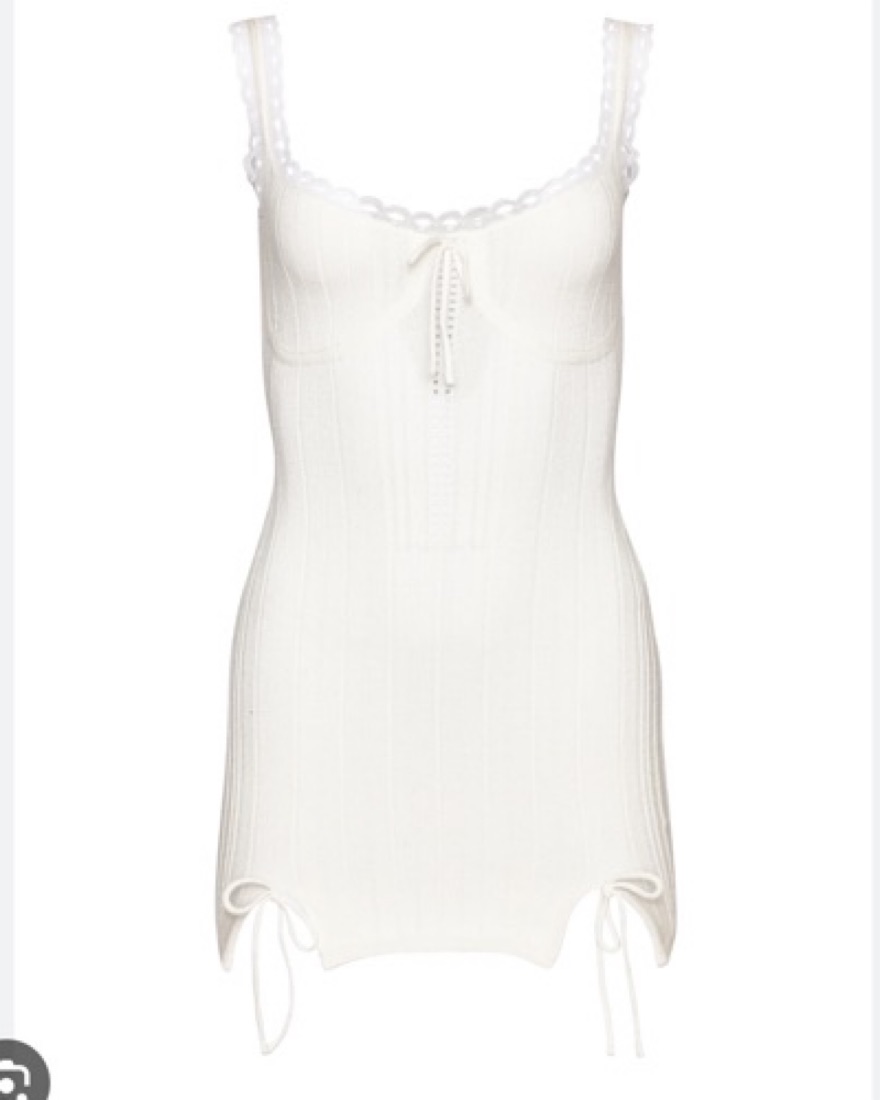 Danielle guizio Dainty Lace knit mini by Danielle Guizio - Pickle