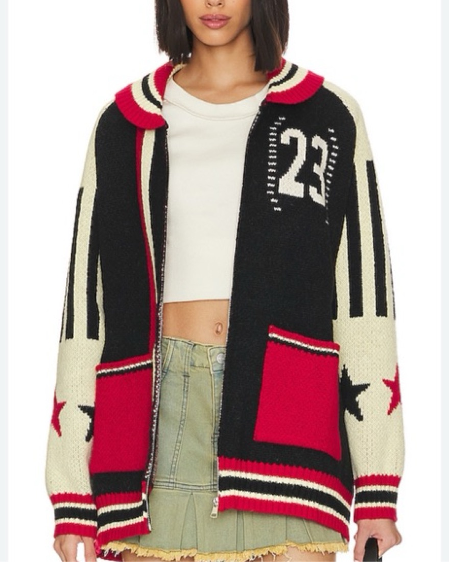 Jaded London Star Sweater by Jaded London - Pickle