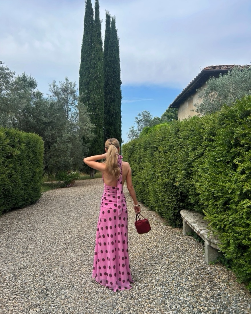 zara pink polka dot dress Maxi by Zara Zara Long Maxi Polka Dot