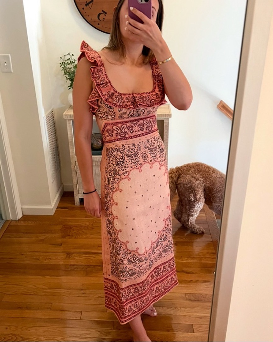 【Zimmermann】MATCHMAKER FRILLED MIDI フリル ミディドレス Zimmermann Matchmaker Frilled Midi Dress | Shopbop