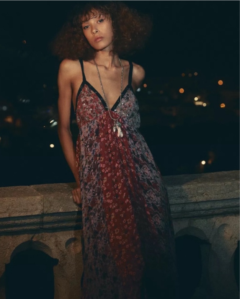 zara boho embroidered dress Women's 100% Cotton White and Gold Maxi Summer Dress With Built-In Lining main image 0