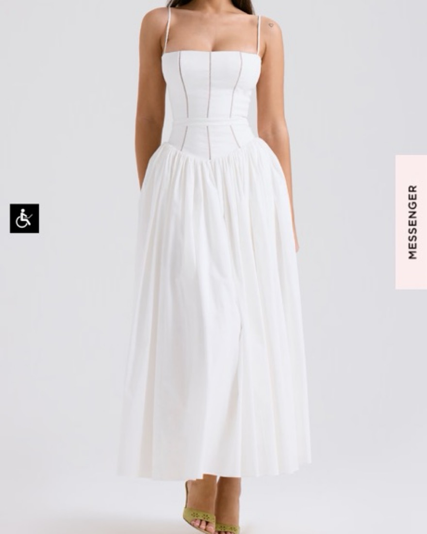 House Of CB Ysabella Drop Waist Dress by House of CB - Pickle