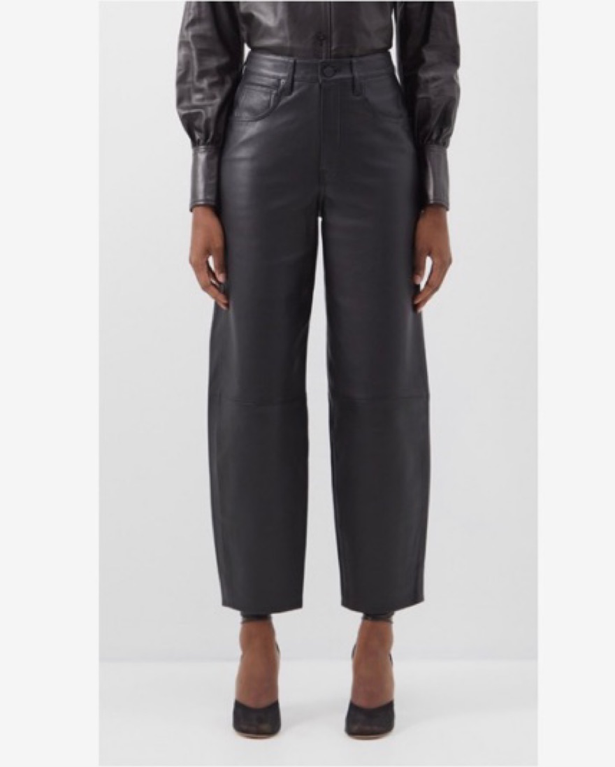 Frame Leather Barrel Pants | Pickle