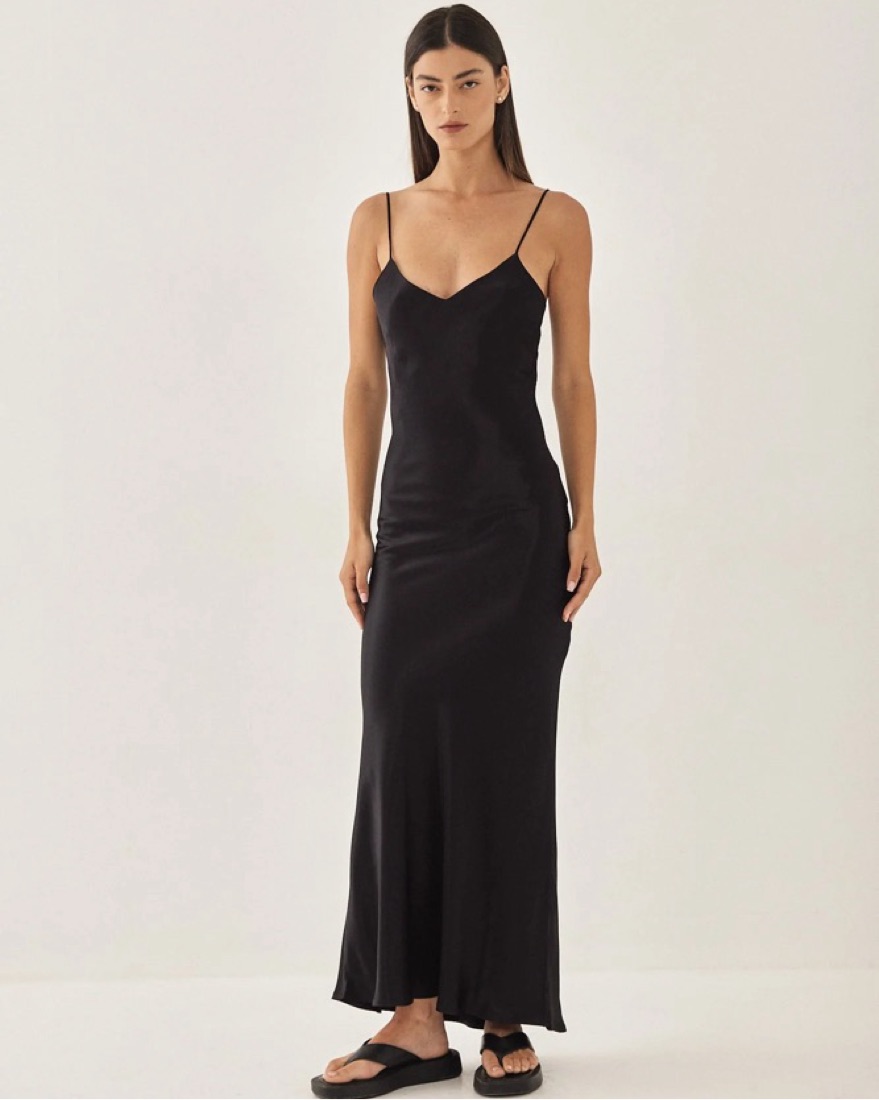 Dé Rococo Satin Slip Dress XS by n/a - Pickle