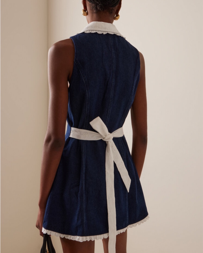adrienna dress in denim Fait par Foutch Adrienna Denim Dress by Fait Par Foutch