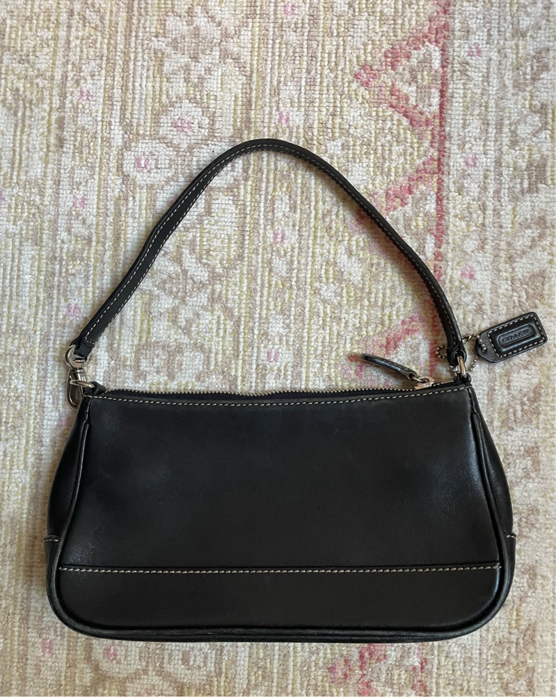 Coach Black Leather Shoulder Bag | Pickle