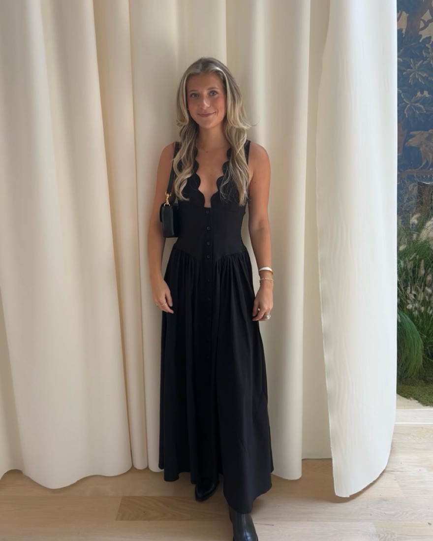 WeWoreWhat Scalloped Maxi Dress by WeWoreWhat - Pickle