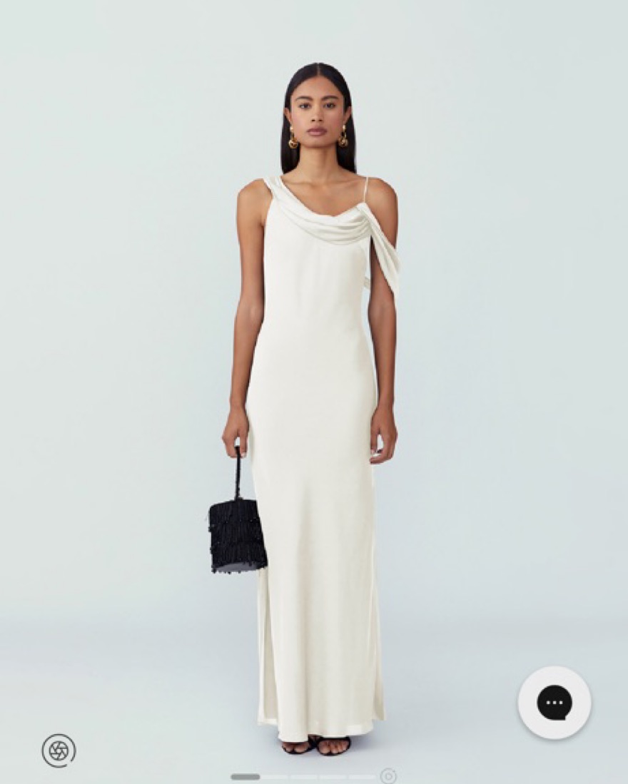 Fame & Partners Francois Satin Dress by n/a