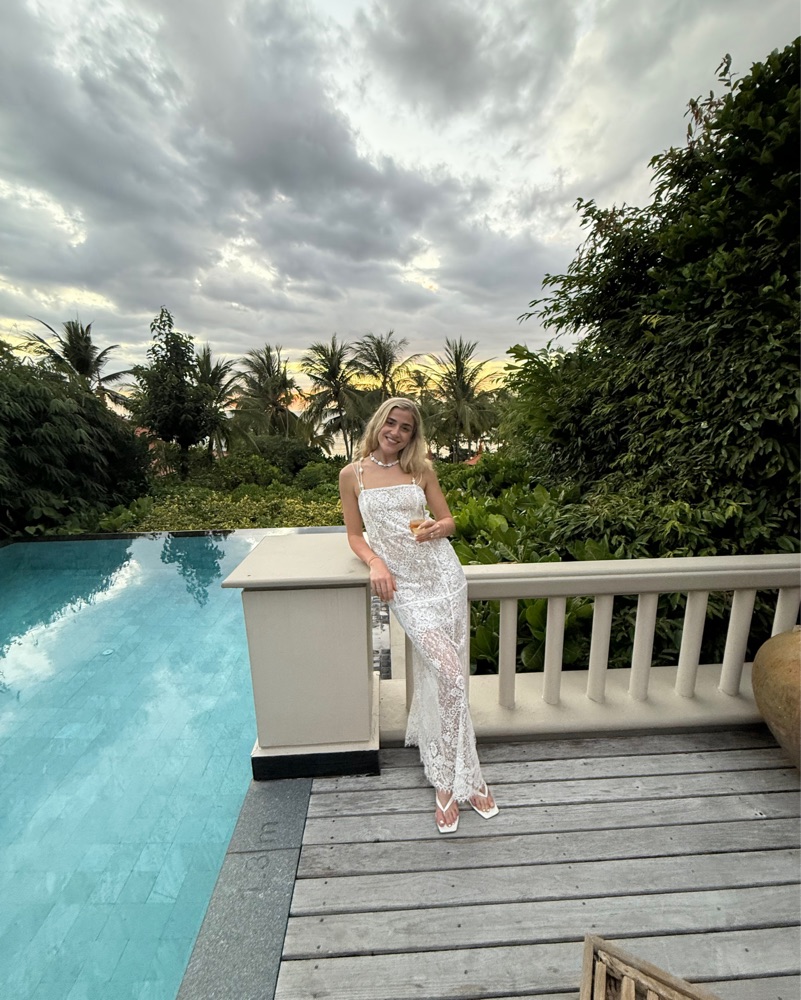 ALC lace Maxi Dress by A.L.C - Pickle
