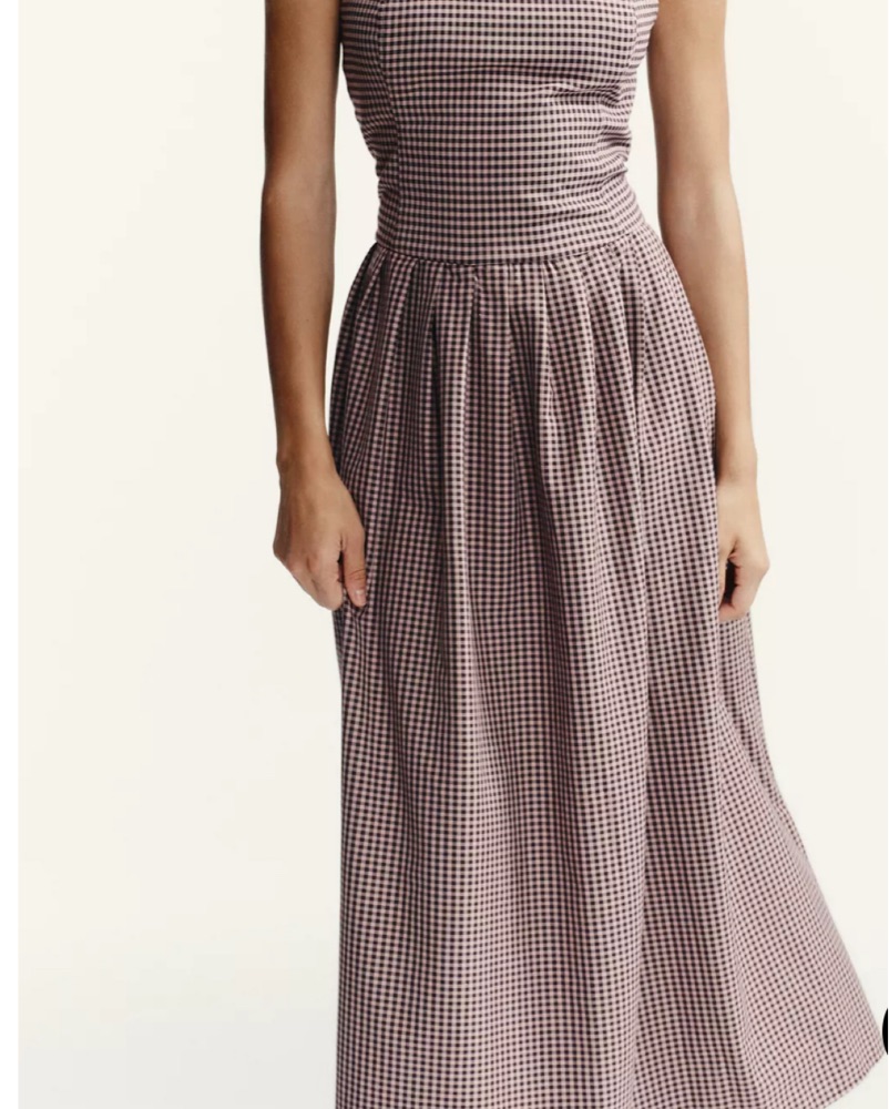midi dresses modest Miley Modest Midi in Bits of Lavender