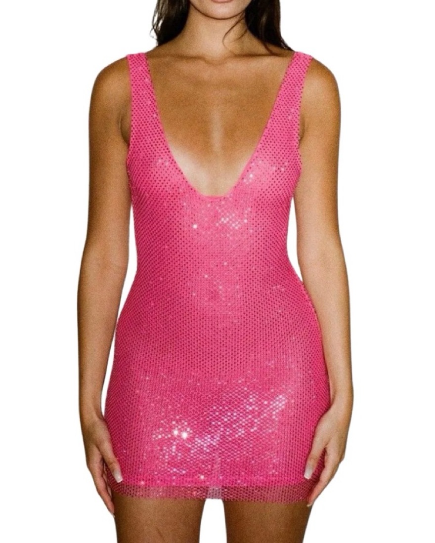 sla the label pink dress SLA The Label Pink GiGi Diamant Dress by SLA the label