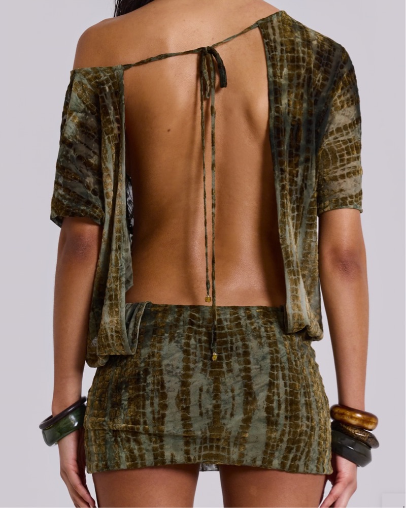 Jaded London Ophidian Backless Mini by Jaded London - Pickle