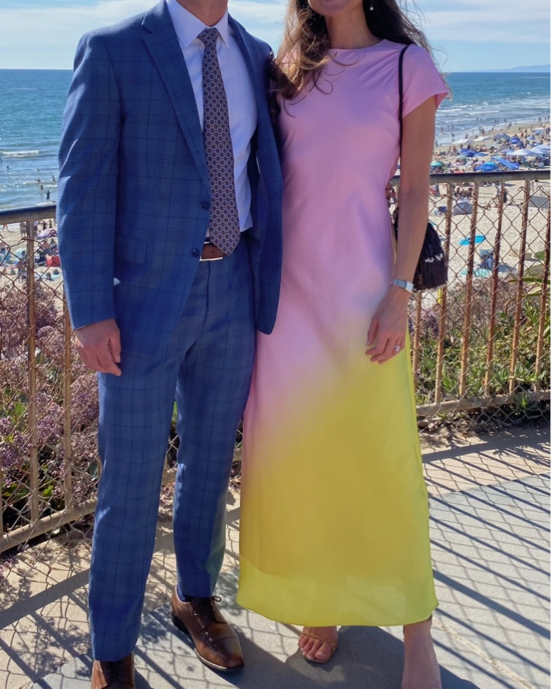 Ombre Pink And Yellow Dress by Antonio Melani - Pickle