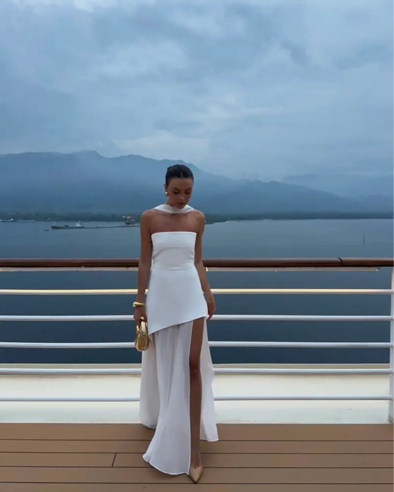 black crochet maxi dress Bodice Tiered while the tie Size:XXS/XS 56 DTMCV Sexy White Dresses employee