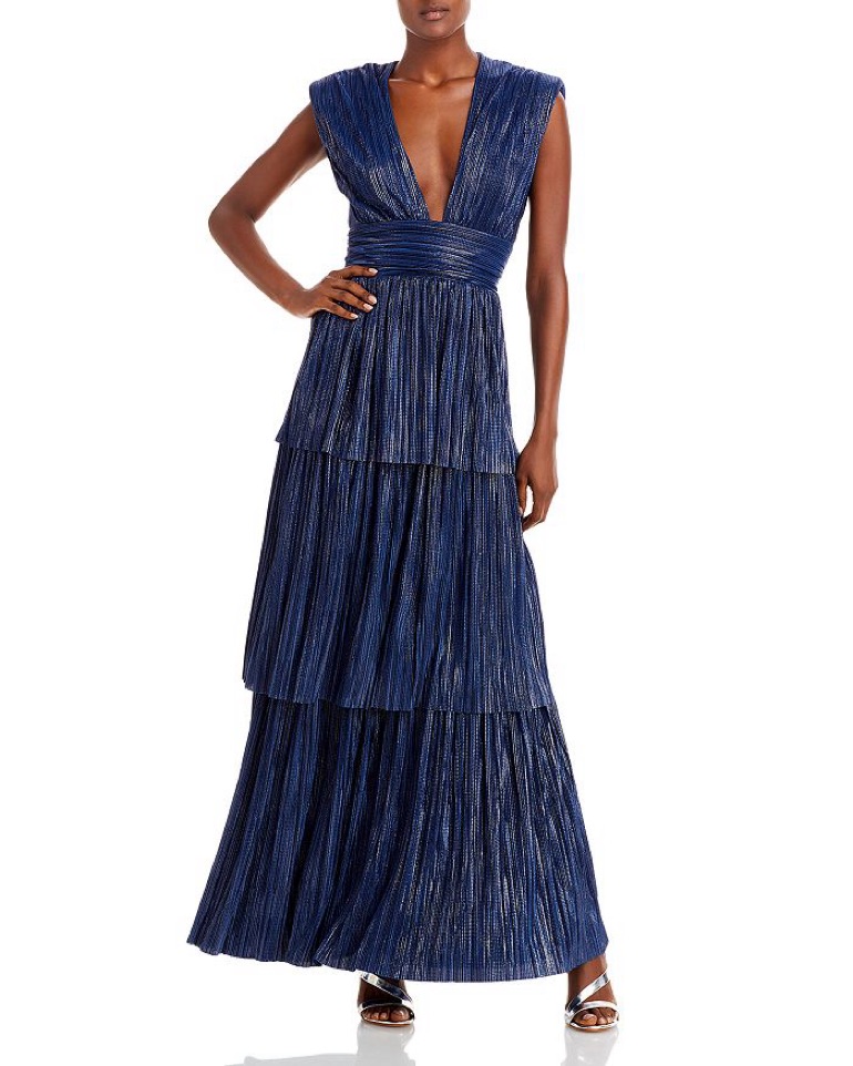 wrap maxi dress blue ELISIA WRAP MAXI DRESS