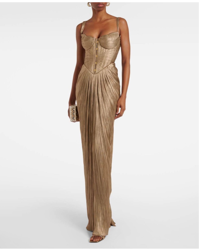 Maria Lucia Hohan Noemie Gown | Gold Bridesmaid Dress, Champagne Bridesmaid  Dress, Gold Gown by Maria Lucia Hohan - Pickle
