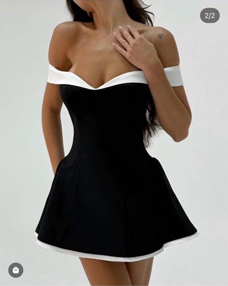 ramona contrast corset babydoll mini dress RAMONA CONTRAST BABYDOLL MINI DRESS by Leau