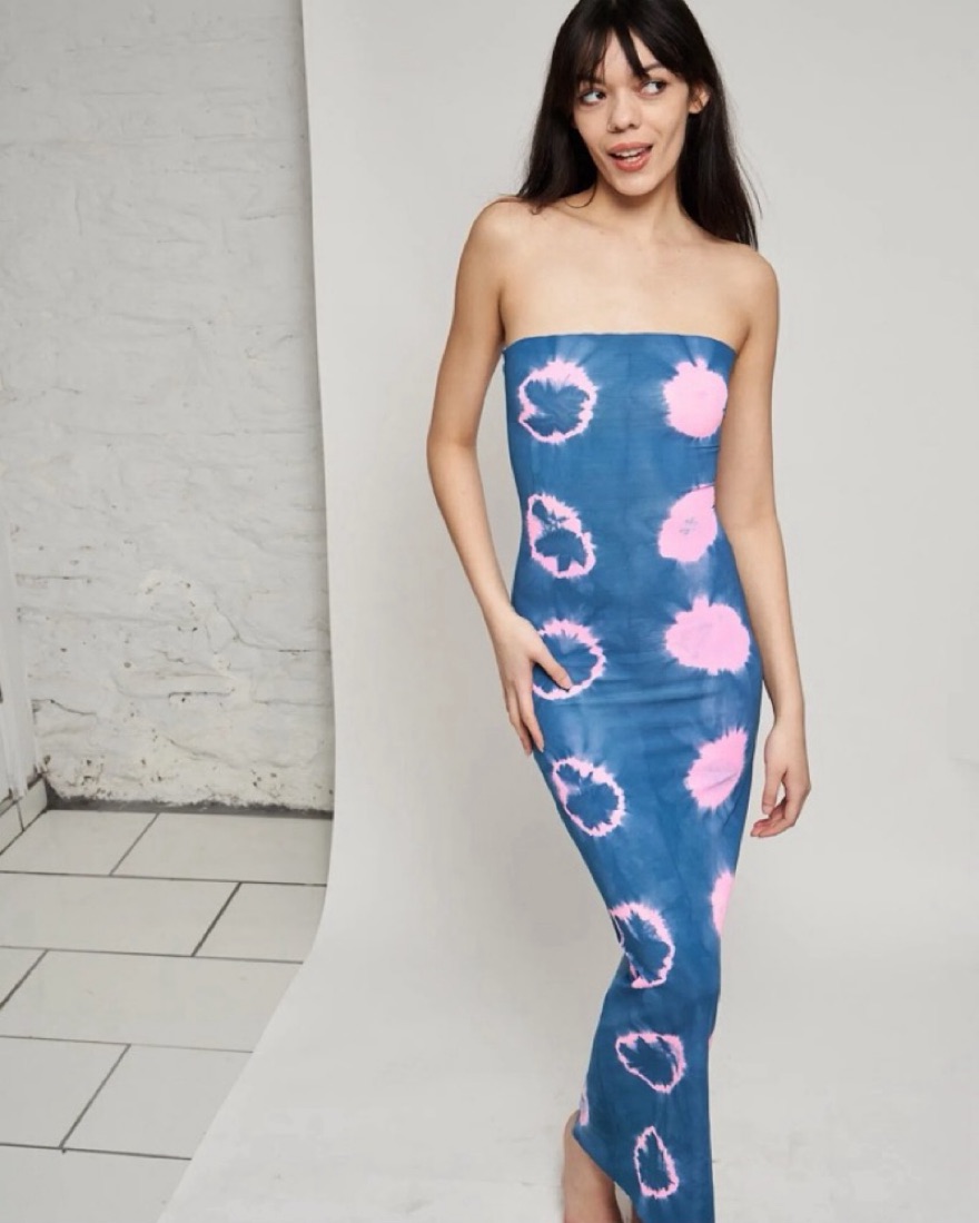 salmon bodycon dress Satin Strapless - Occasion Ready, XS Ellae Lisque - Elegant Dress for Events thg-rejected Size:US size 16W The Rutha dress is CALISTA MIDI DRESS IN