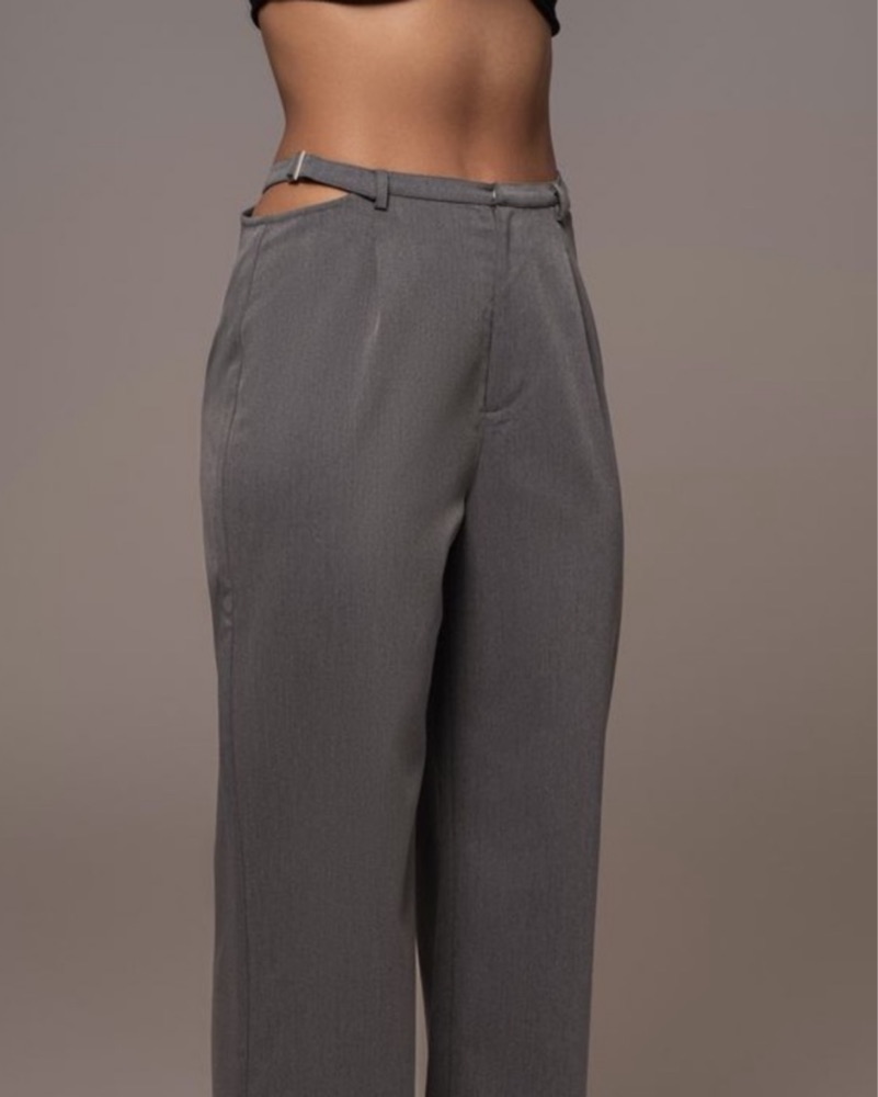 salsation新作Long Pants（カラーGray   サイズxs） CRONOS DIAGONAL LINE LONGPANTS【GRAY】