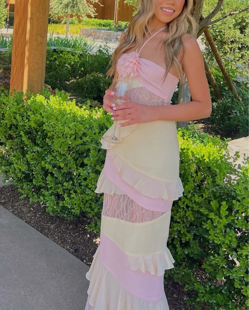 Lovers and Friends Margo Gown by Lovers and Friends - Pickle