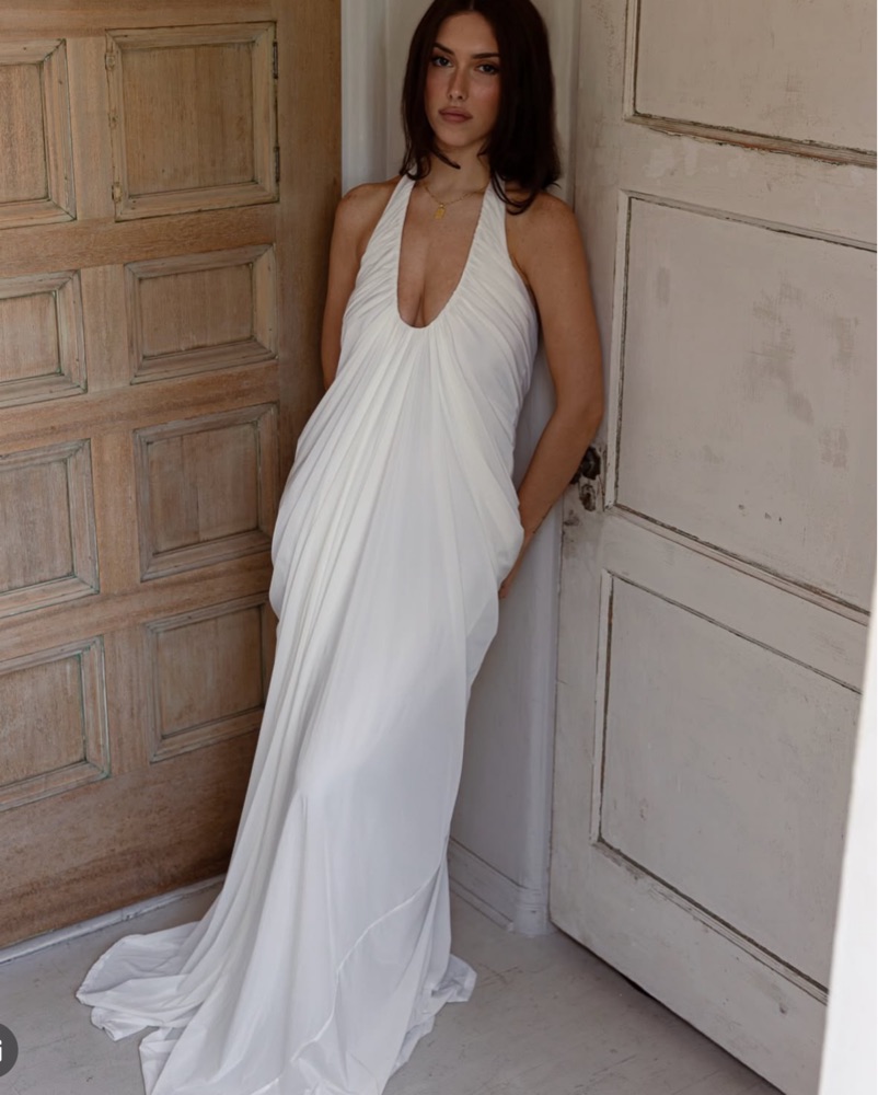 champagne dress for wedding guest Champagne 3/4 Sleeves Women Wedding Party Mother of the bride Dress We –  Siaoryne