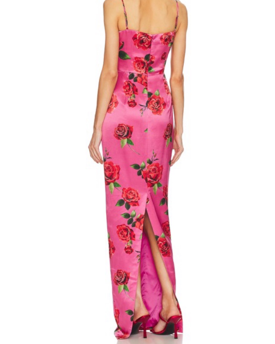 SAU LEE Sofia Dress In Pink Multi by Sau Lee - Pickle