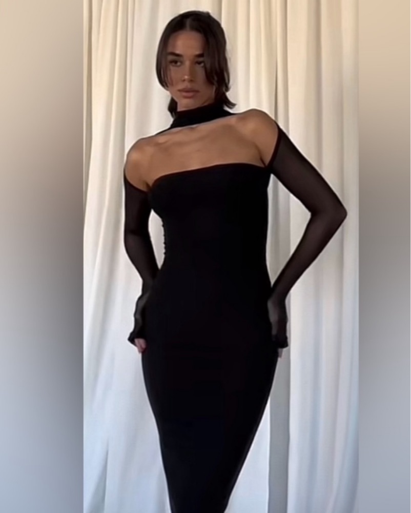 cute cotton maxi dresses Tricia Reversible Gauze Dress Self Portrait Blue Dress Distance between waist and Off Shoulder Wedding Dress COLOR:Dark Blue