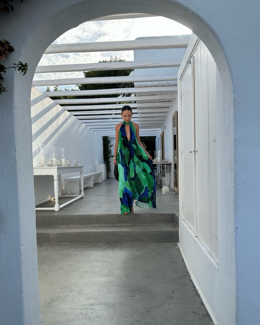 L'IDEE Opera Gown in Capri Green by L'idee - Pickle