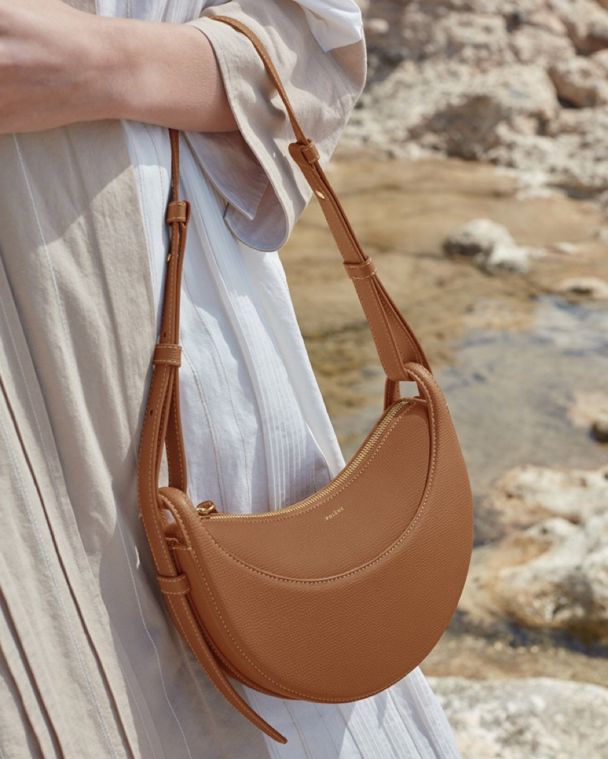 Numéro Dix EDITION TEXTURED CAMEL by Polene - Pickle