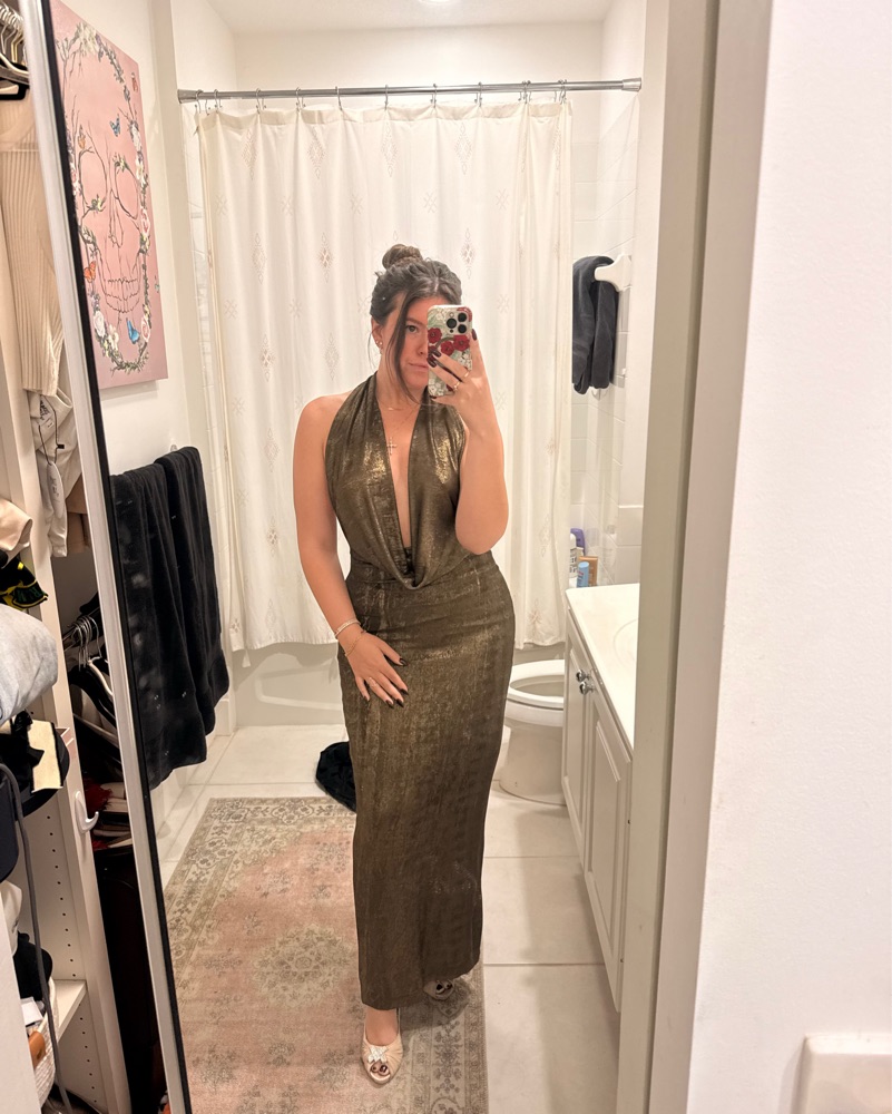 Zara Gold Dress by ZARA | Pickle